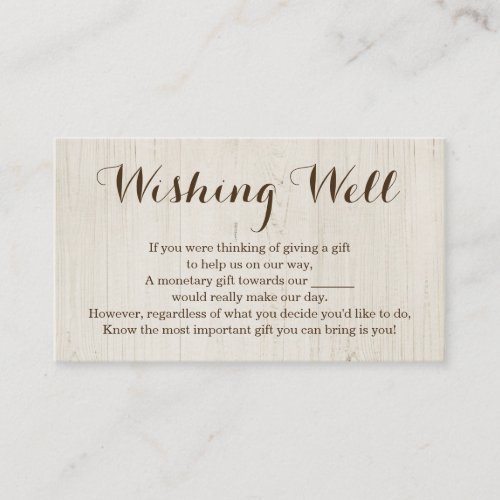 Wishing Well for Wedding Invitation _ Rustic