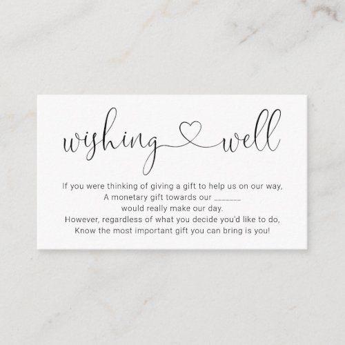 Wishing Well for Wedding Invitation _ Simple