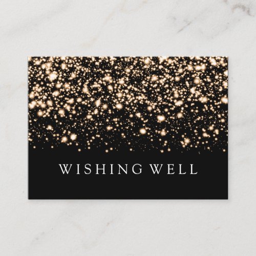 Wishing Well Gold Midnight Glam Enclosure Card