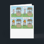 Wishing Well Horse Funny Birthday Card<br><div class="desc">Here's a funny birthday card featuring a guy who makes a critical mistake while making a wish, which causes him to turn into a horse instead of a horse groomer. Timing is everything! Thank you for choosing this original design by © Chuck Ingwersen. I’m an independent artist, and I post...</div>