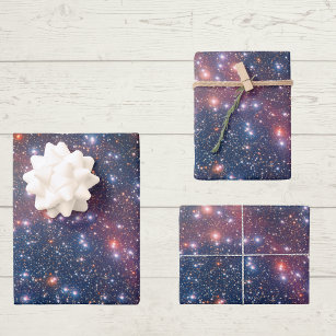 Galaxy Diy Circular Flower Wrapping Paper