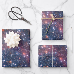 Wishing Well Star Cluster Wrapping Paper Sheets