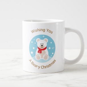 Wishing You A Bear-y Christmas Giant Coffee Mug