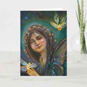 Wishing you a Beautiful Day   Fairy and Butterfly Card