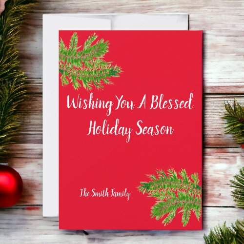 Wishing You a Blessed Holiday Season Personalized