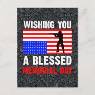 Wishing You A Blessed Memorial Day-62237 Holiday Postcard