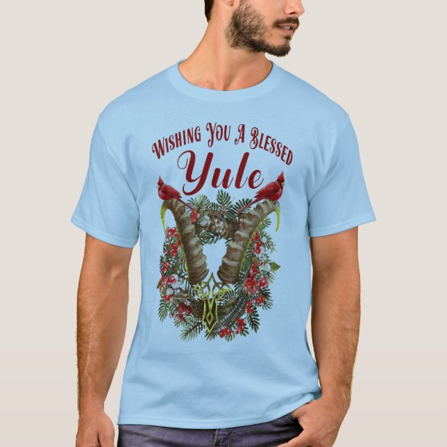 Wishing You A Blessed Yule T-Shirt (Front)