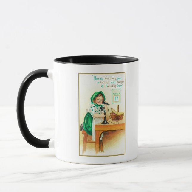 Wishing You a Bright and Happy St. Patrick's Mug (Left)