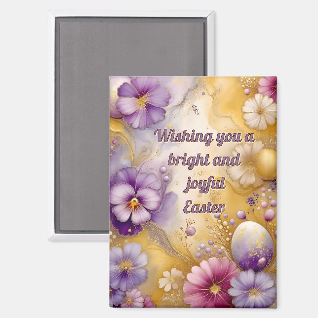 ~ WISHING YOU A BRIGHT AND JOYFUL EASTER ~  Magnet (Front/Back)