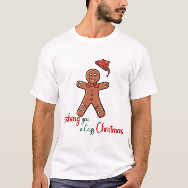 Wishing you a cozy Christmas Candy Cookies T-Shirt (Front)