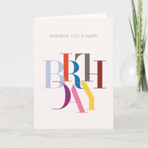 Wishing You a Happy Birthday Card