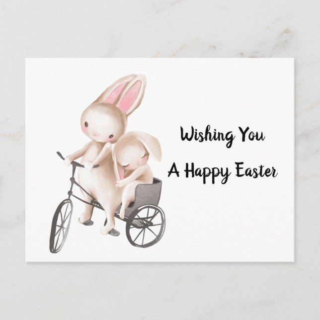 Wishing You A Happy Easter Postcard (Front)
