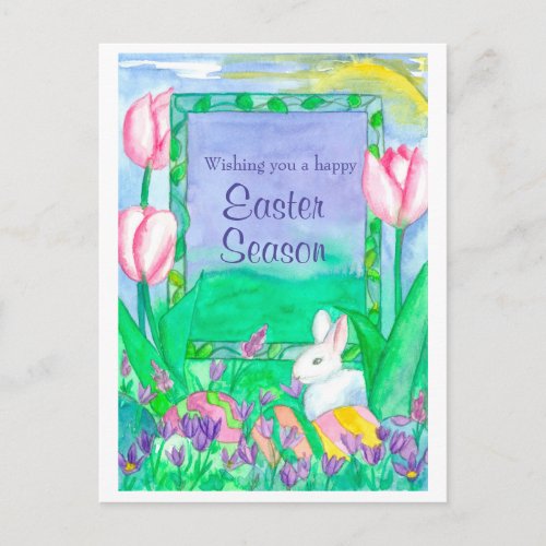 Wishing You A Happy Easter Season Holiday Postcard