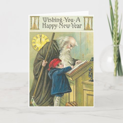 Wishing You A Happy New Year Holiday Card