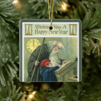 Wishing You a Happy New Year, Vintage Father Time