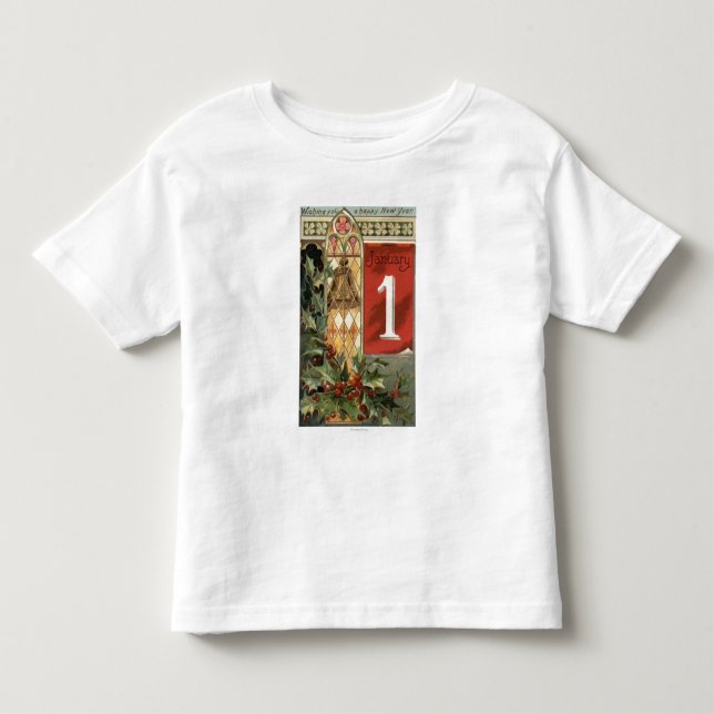 Wishing You a Happy New YearBell Scene Toddler T-shirt (Front)