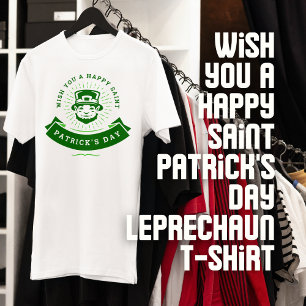 Wishing You A Happy Saint Patrick's Day Leprechaun T-Shirt