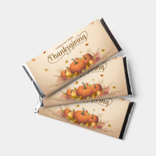 Wishing You a Happy Thanksgiving Hershey Bar Favors