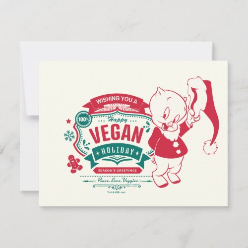 Wishing You A Happy Vegan Holiday Note Card