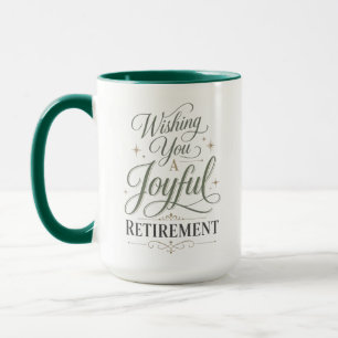 Wishing You A Joyful Retirement Personalized Name Mug
