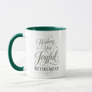 Wishing You A Joyful Retirement Personalized Name Mug