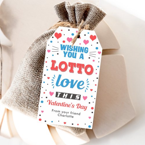 Wishing you a lotto love this Valentines day tag