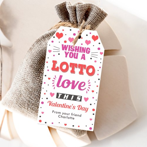 Wishing you a lotto love Valentines Tag
