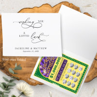 Wishing You A Lotto Luck Favor Lottery Card Holder
