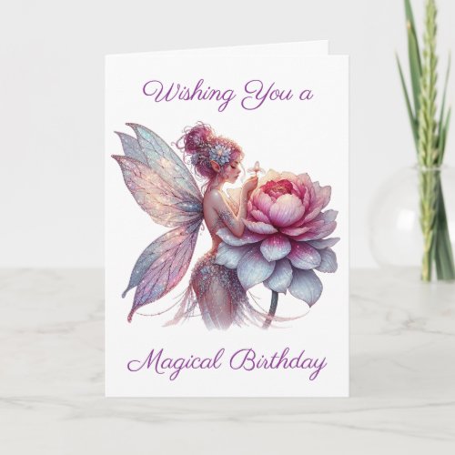 Wishing You a Magical Birthday  Coloring Page Card