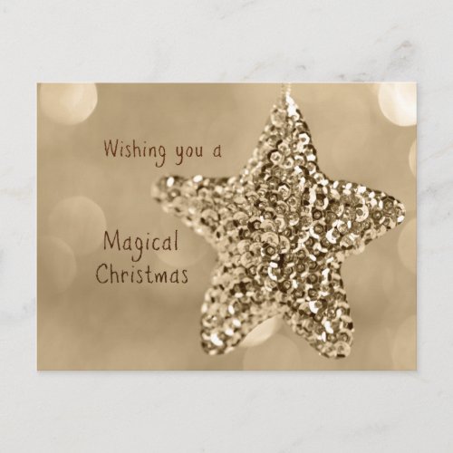 Wishing you a Magical Christmas Holiday Postcard