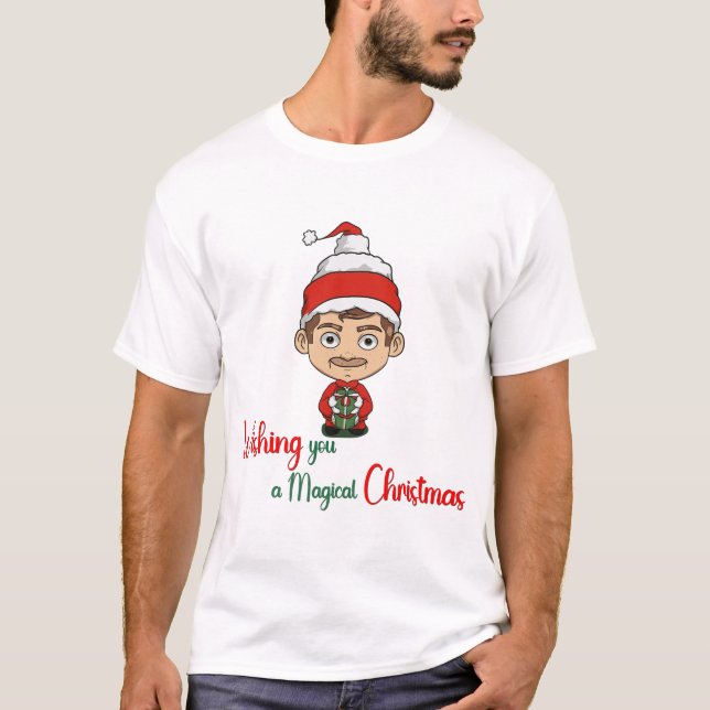 Wishing you a magical Christmas Man T-Shirt (Front)
