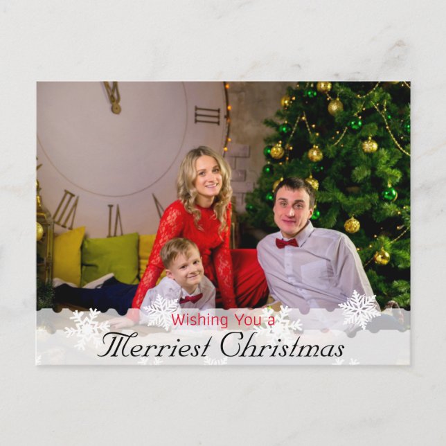 Wishing you a Merriest Christmas  Postcard (Front)
