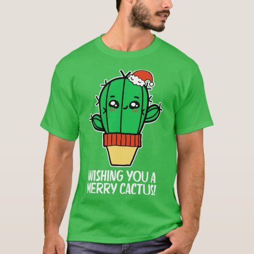 Wishing you a merry Cactus T_Shirt