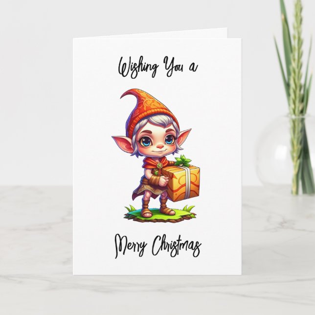 Wishing You a Merry Christmas and Happy New Year Card (Front)
