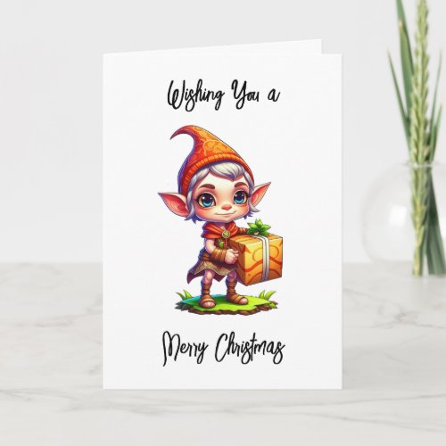 Wishing You a Merry Christmas and Happy New Year Card