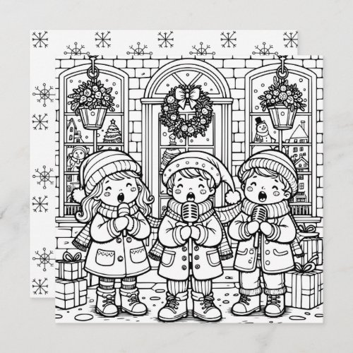 Wishing You a Merry Christmas  Color Me Holiday Card