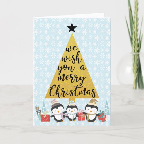 Wishing You A Merry Christmas  Family Photo Holiday Card