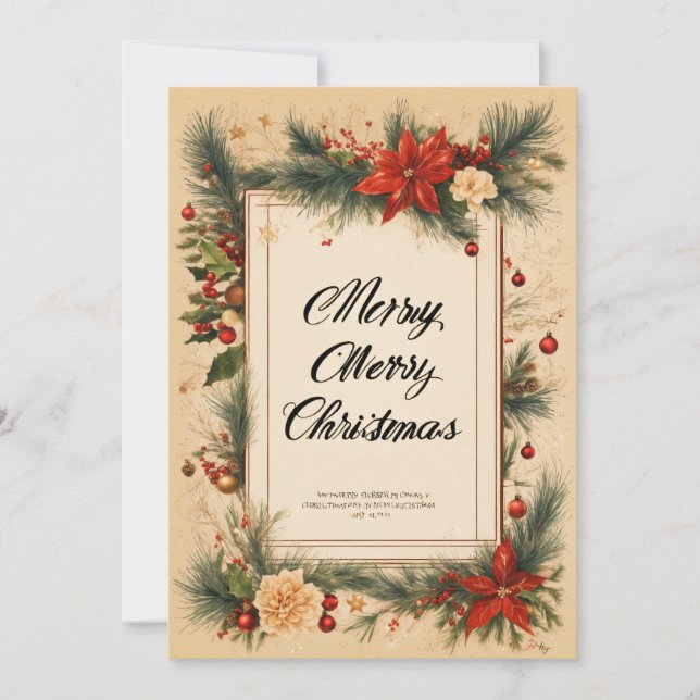 "Wishing You a Merry Christmas Filled with Love an Holiday Card (Front)