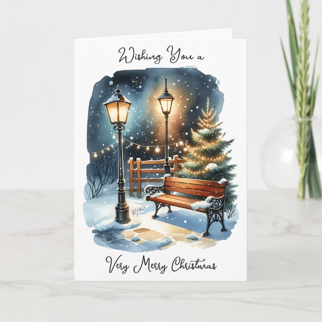 Wishing You a Merry Christmas & Happy New Year Card (Front)