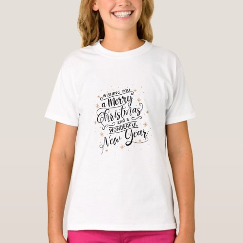 Wishing You A Merry Christmas  Wonderful New Year T_Shirt