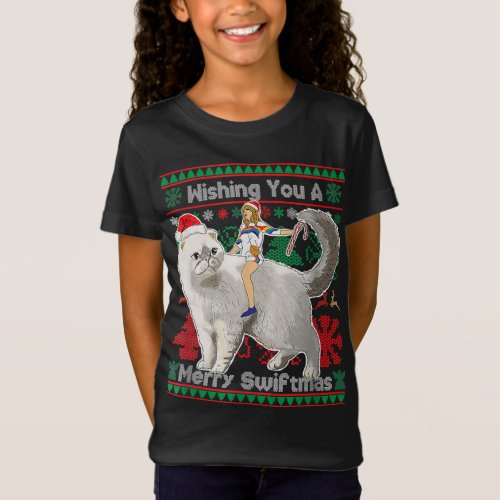 Wishing You A Merry Swiftmas Ugly Christmas Sweate T_Shirt