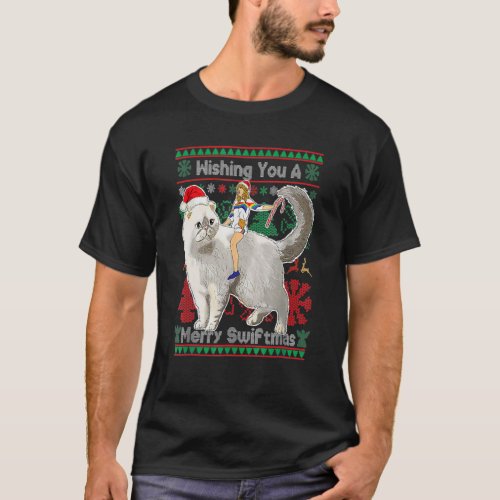 Wishing You A Merry Swiftmas Ugly Christmas Sweate T_Shirt