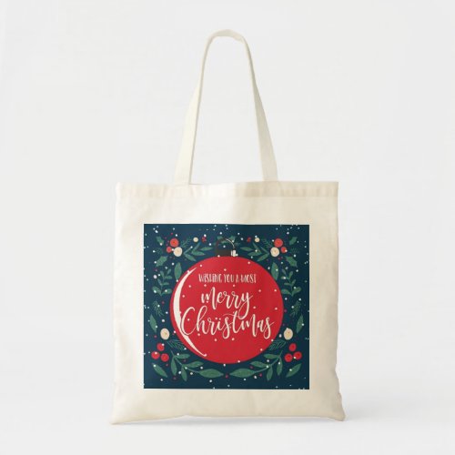 wishing you a most merry christmas tote bag
