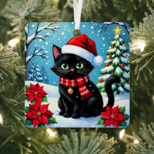 Wishing You a Paw-some Christmas Personalized Metal Ornament