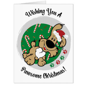 Wishing You A Pawsome Christmas Card