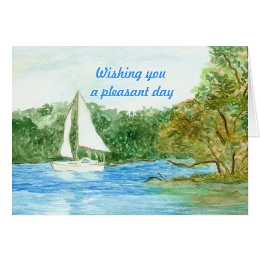 Wishing you a pleasant day greeting card | Zazzle