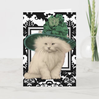 Wishing You a Purrfectly Delightful St. Patrick's Card