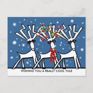 Wishing you a really cool Yule Postcard