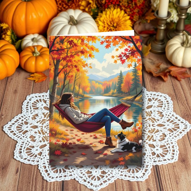 Wishing you a Relaxing Peaceful Autumn Season Card (Creator Uploaded)