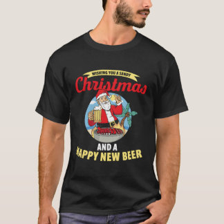 Wishing You A Sandy And A Happy New Beer T-Shirt